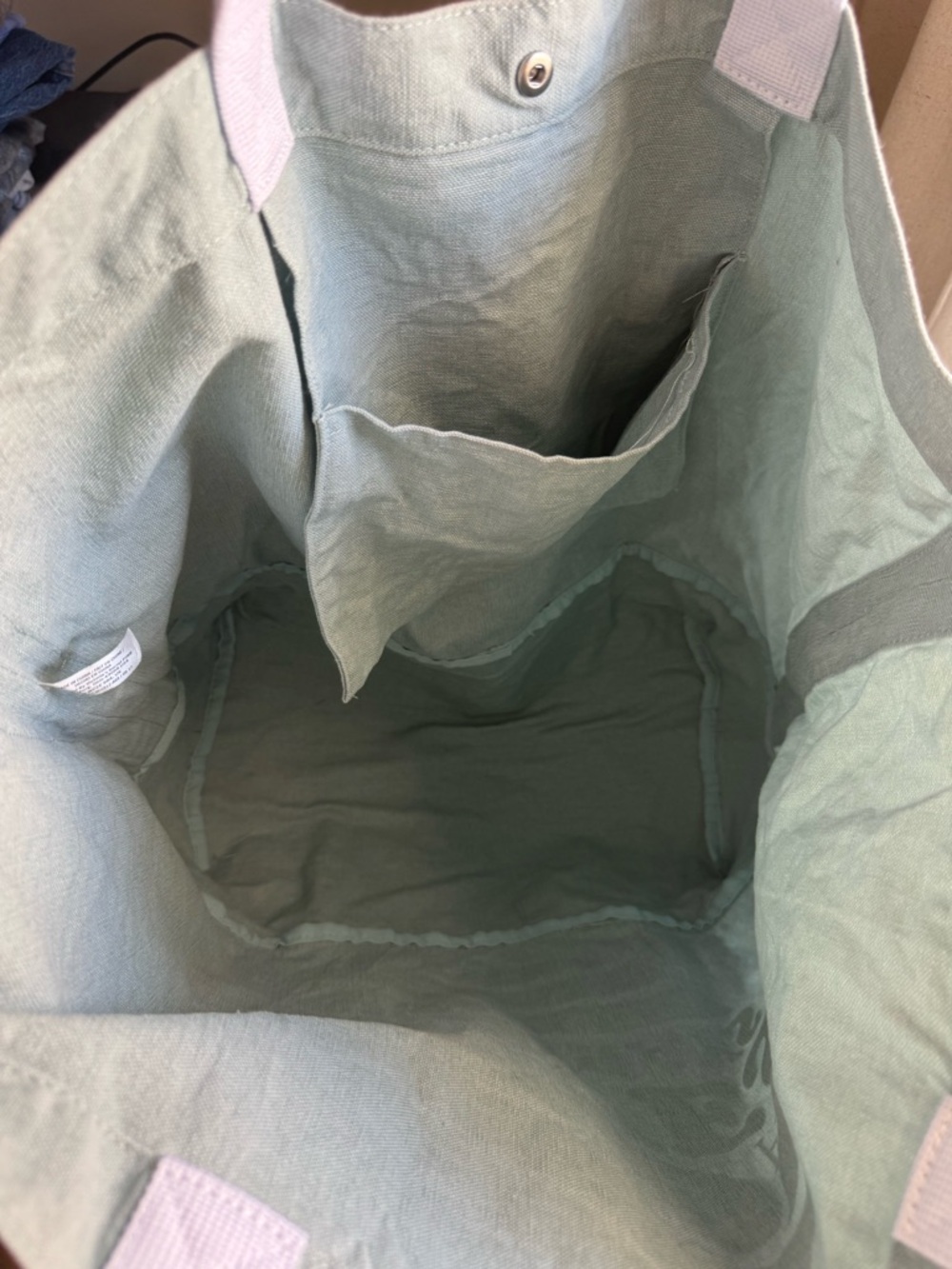 PINK Victoria’s Secret Washed Canvas Tote Bag - Sand Waves & Sunrays - Picture 5 of 7